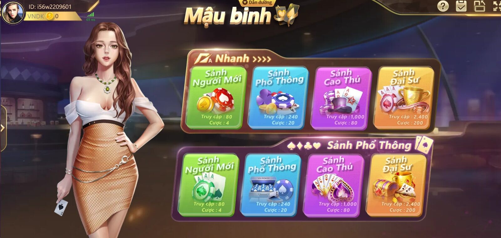 Giới thiệu khái quát game mậu binh online