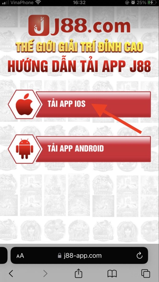 Chọn tải app iOS