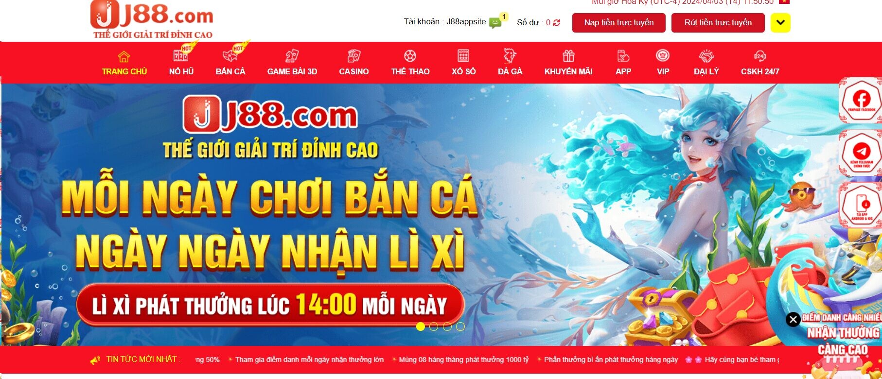 Những điều cần lưu ý khi nạp tiền J88