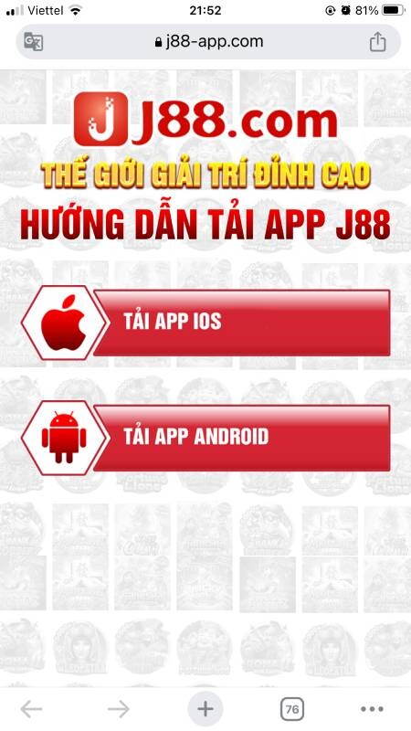 Tải app J88 về máy điện thoại