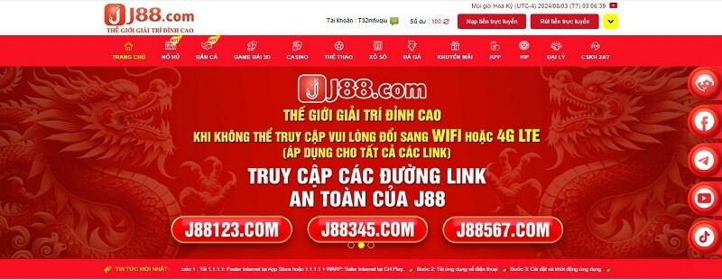 J88 là địa chỉ cá cược uy tín mà nhiều người đánh giá cao